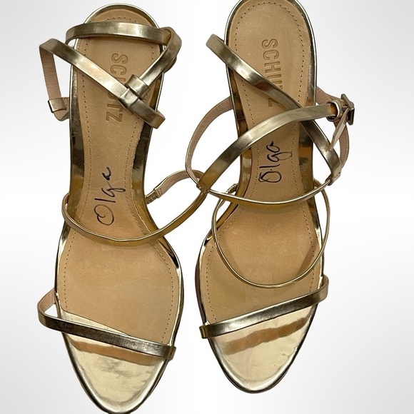 Shutz Ilara Platina Elegant Strappy Heels in size 10 - Picture 4 of 7